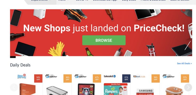 PriceCheck Homepage